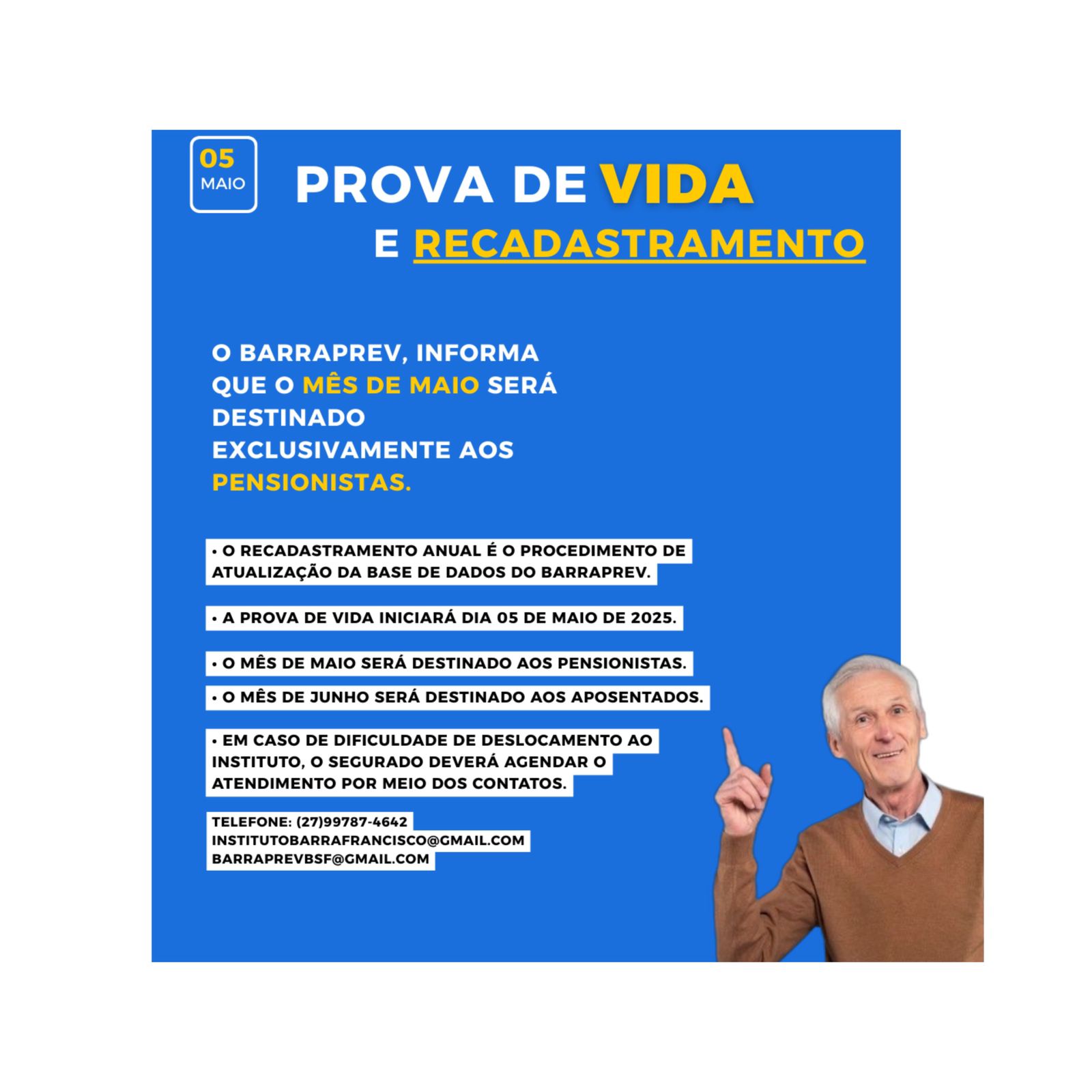 PROVA DE VIDA E RECADASTRAMENTO – 2025