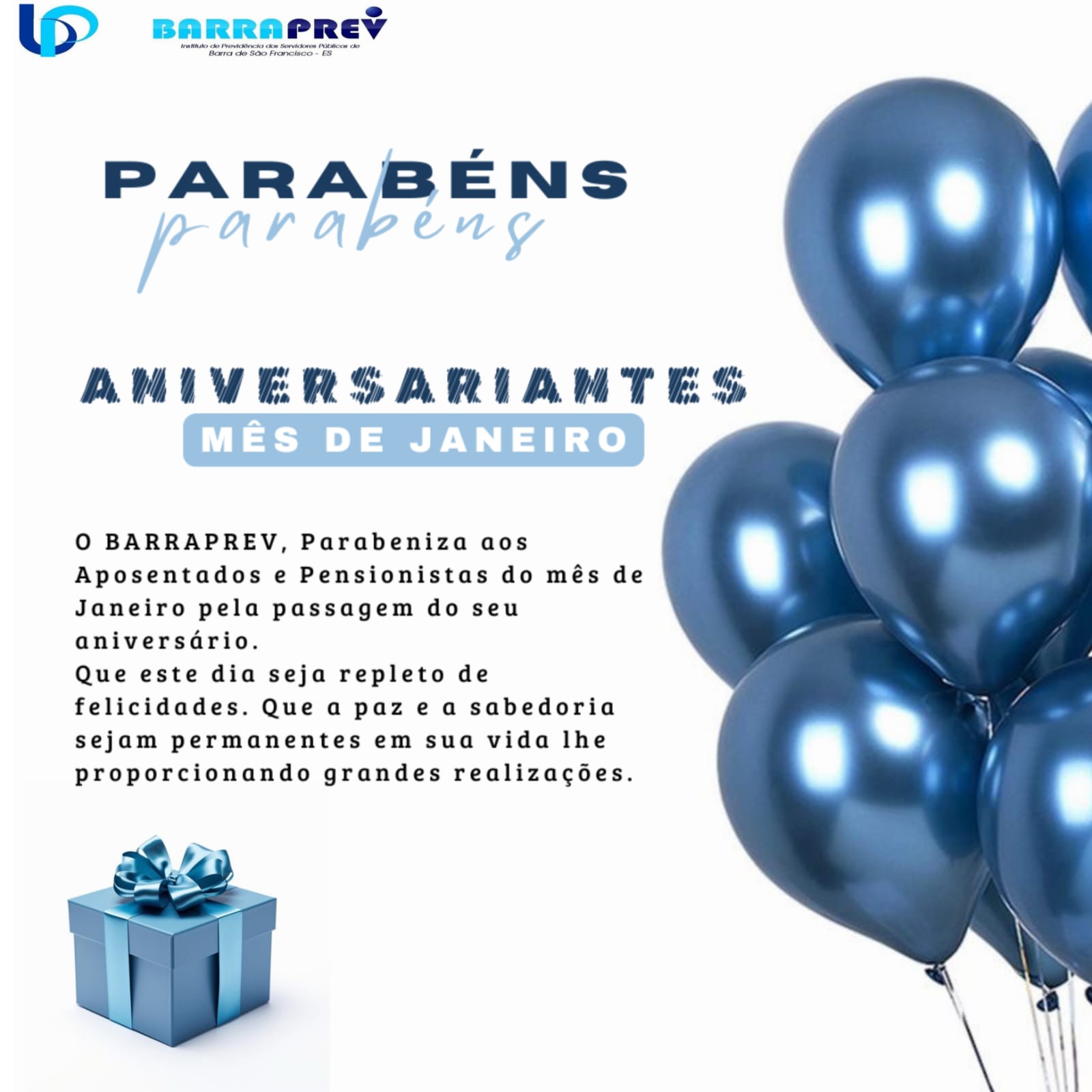 ANIVERSARIANTES MÊS DE JANEIRO