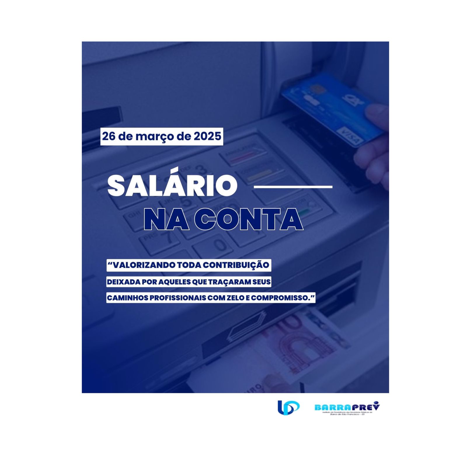 TÁ NA CONTA! Pagamento do mês de março/25 Efetivado