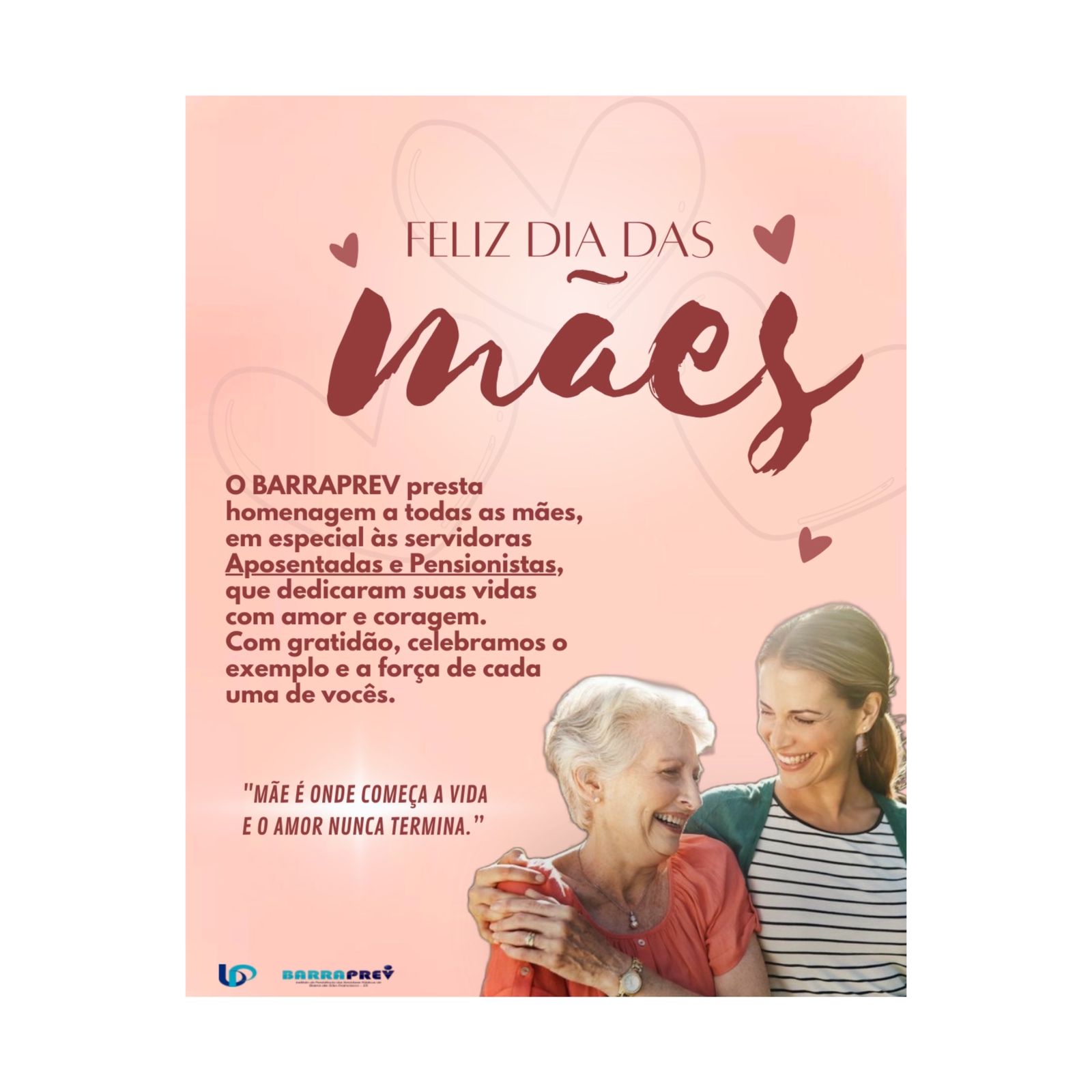 Feliz dia das Mães!
