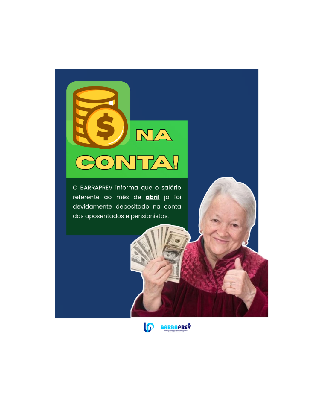 TÁ NA CONTA! Pagamento de Abril/2026 Efetivado