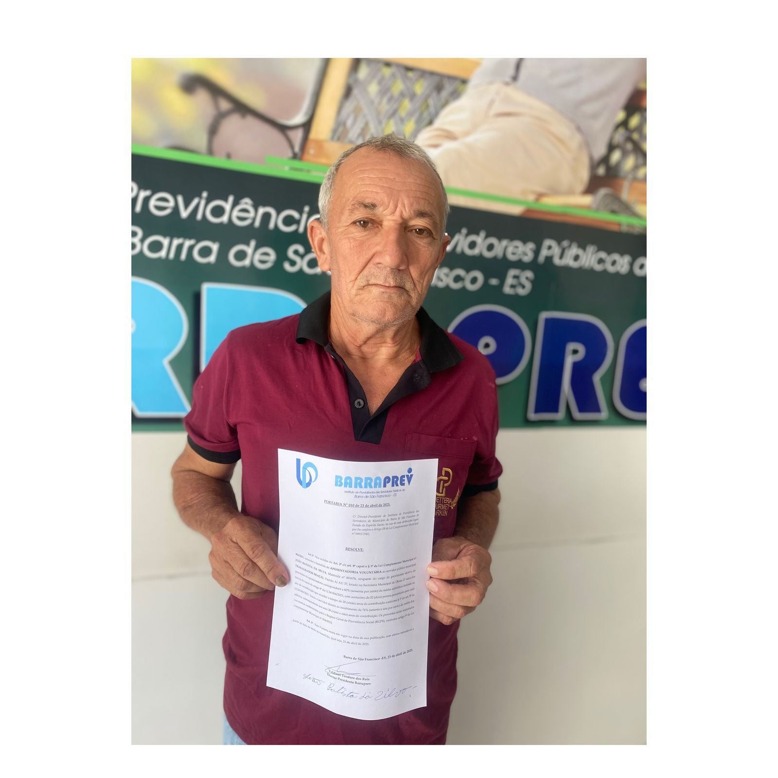 Concessão da Aposentadoria do Servidor João Batista da Silva
