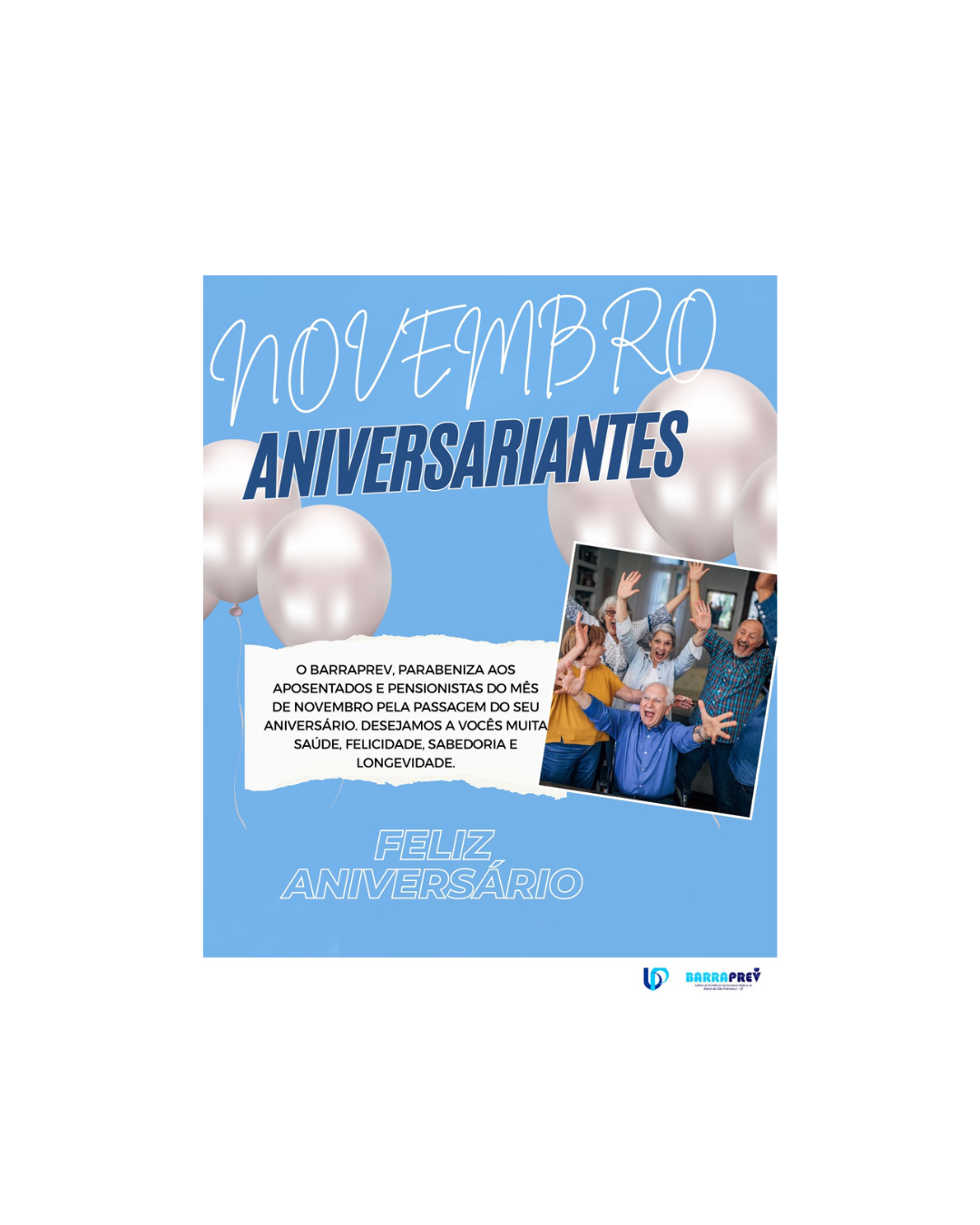 ANIVERSARIANTES DO MÊS DE NOVEMBRO